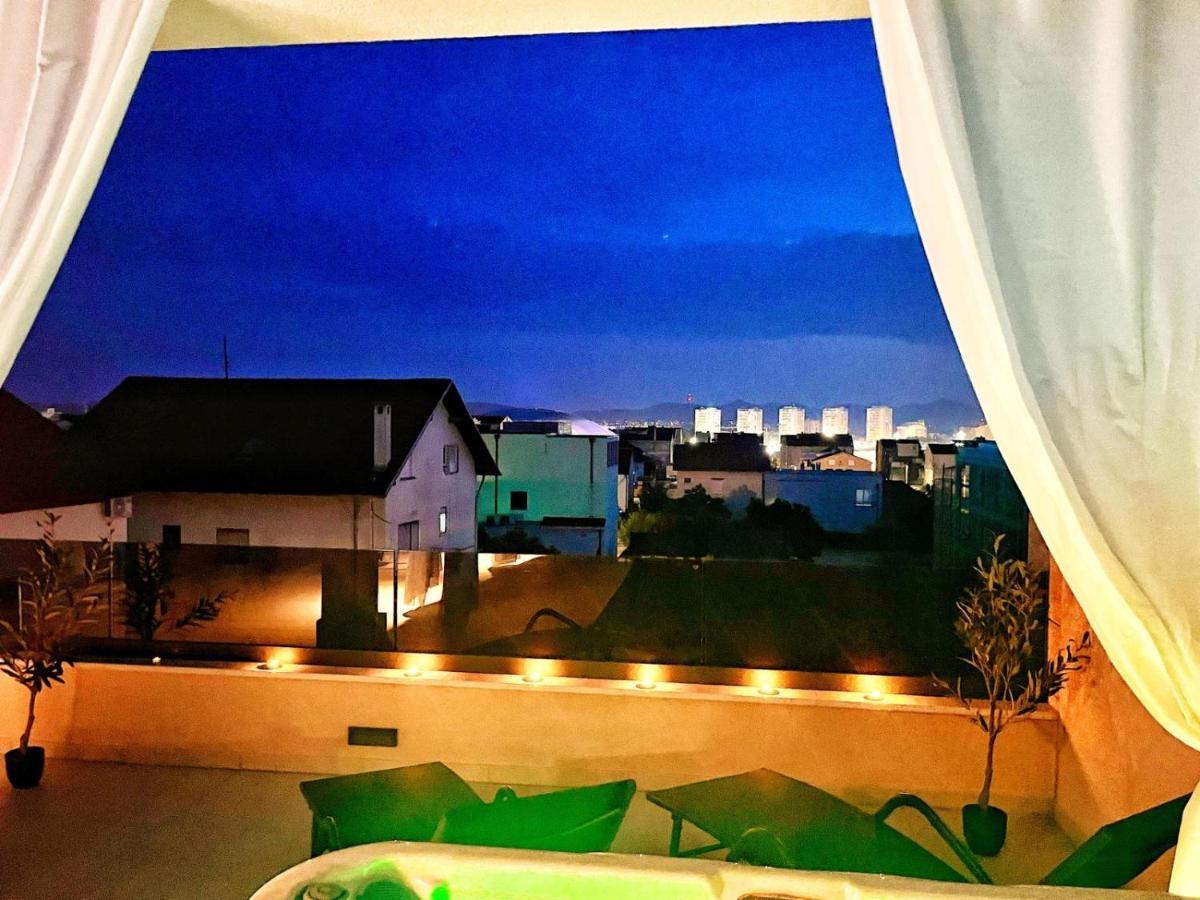 Olive Oasis Penthouse With Jacuzzi Apartman Zára Kültér fotó